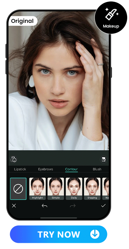 apply charm contour style to a woman's photo